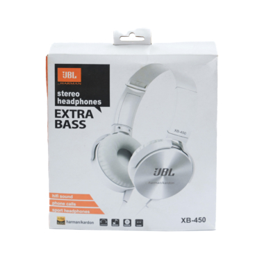Fone de Ouvido com Fio Headhone Stereo JBL Extra Bass XB-450 Esportivo com Microfone Headset